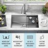 30&rdquo; Workstation Kitchen Sink Undermount&nbsp;16 Gauge&nbsp;Stainless Steel Single Bowl with&nbsp;WorkFlow&trade; Ledge and Accessories